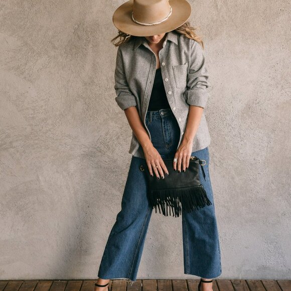 Rais Case The Vida Crossbody Koko double Fringe bag. - Picture 2 of 5